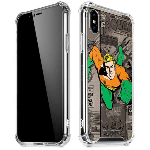 DC Comics Aquaman Classics Art iPhone XS Max Clear Case